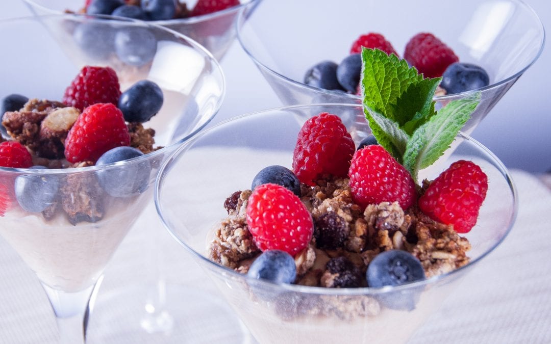 Oat Yogurt with Homemade Granola and Berries